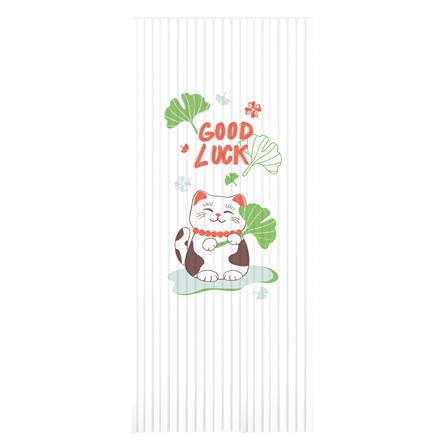 มู่ลี่ PVC HOME LIVING STYLE GOOD LUCK 80X200 ซม. สีขาว-เขียว_0