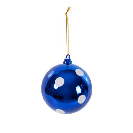 ชุดบอลตกแต่ง ลายจุด SIAMXMAS 8 ซม. หลากสี (แพ็ก 6 ชิ้น)_1