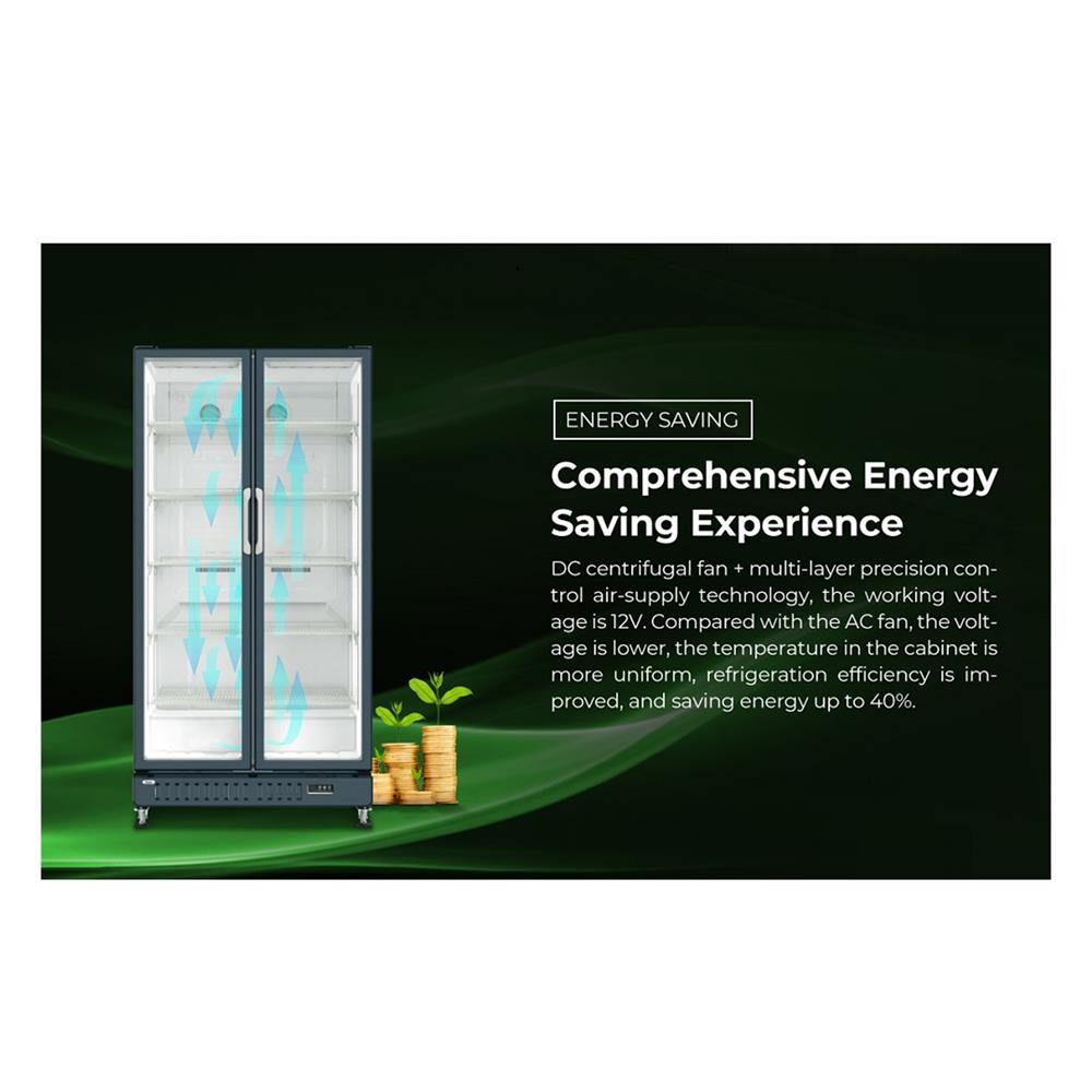 ตู้แช่เครื่องดื่ม 2 ประตู HAIER SC-652BPC 22.1 คิว สีน้ำเงิน