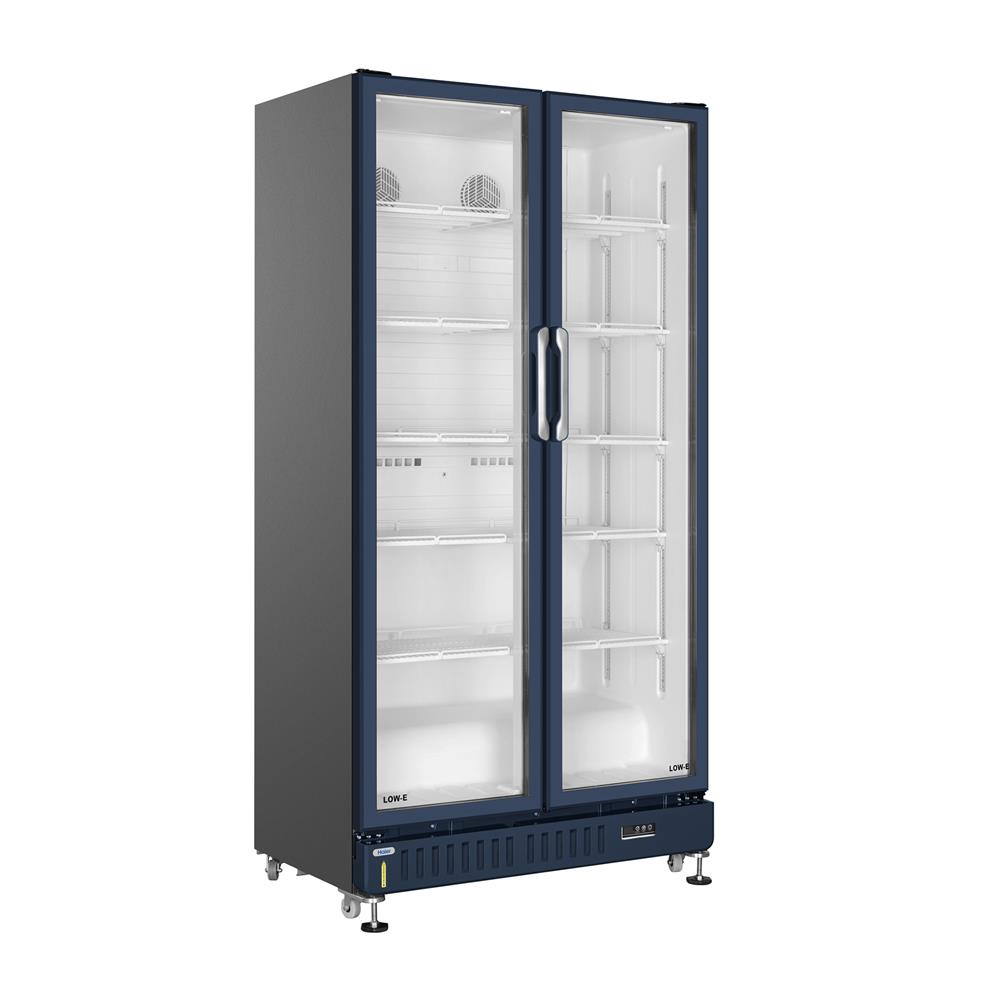 ตู้แช่เครื่องดื่ม 2 ประตู HAIER SC-652BPC 22.1 คิว สีน้ำเงิน