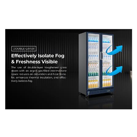 ตู้แช่เครื่องดื่ม 2 ประตู HAIER SC-652BPC 22.1 คิว สีน้ำเงิน_9