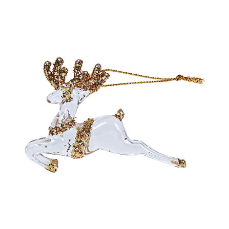 ชุดของตกแต่งกวางใส SIAMXMAS สีทอง (แพ็ก 3 ชิ้น)_2