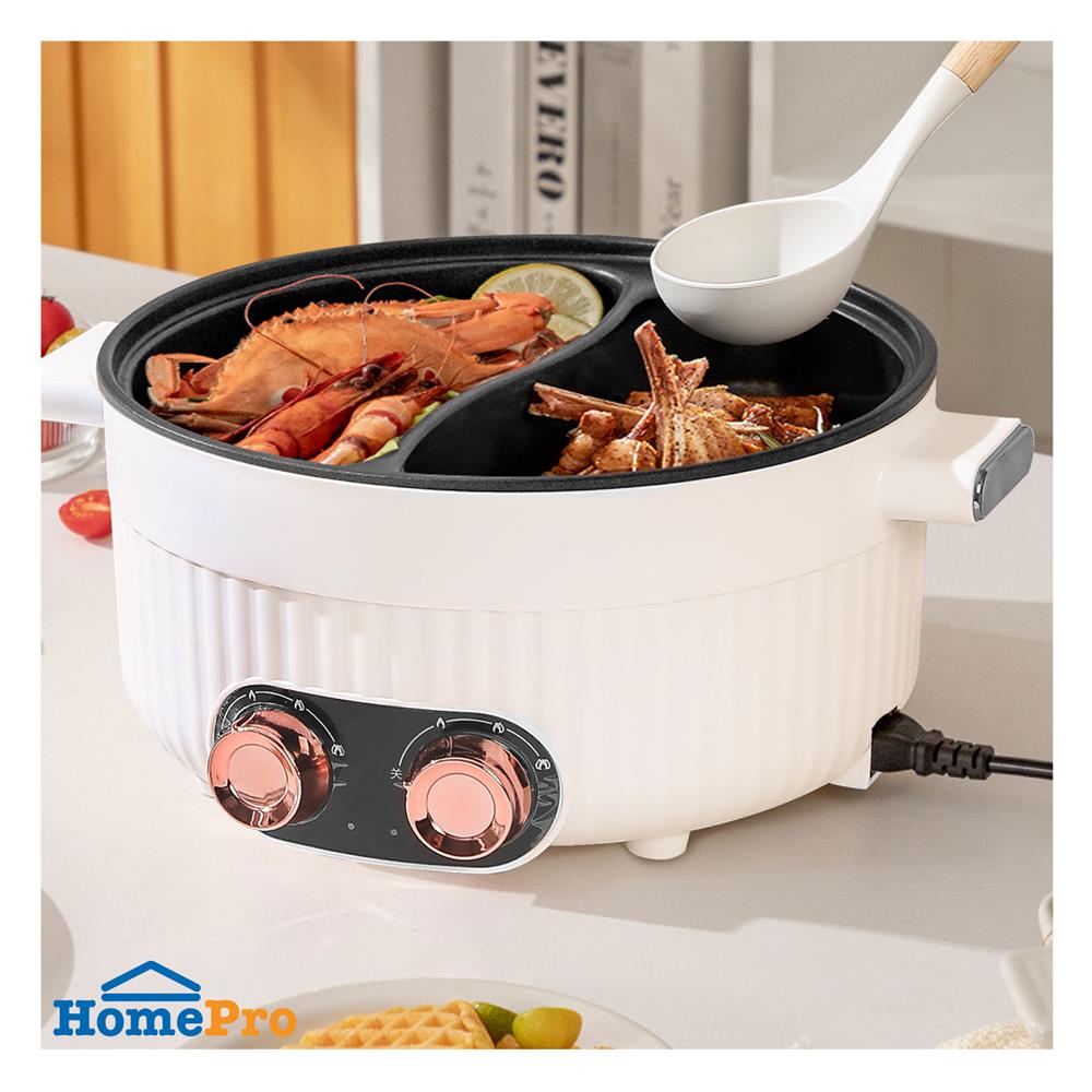 หม้อสุกี้ COMPRO CP-B16 5 ลิตร สีครีม