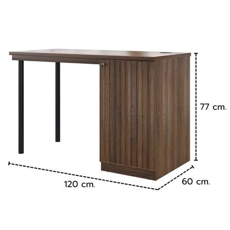 โต๊ะทำงาน KONCEPT KUMAMOTO 19237093 120 ซม. สีน้ำตาล_5