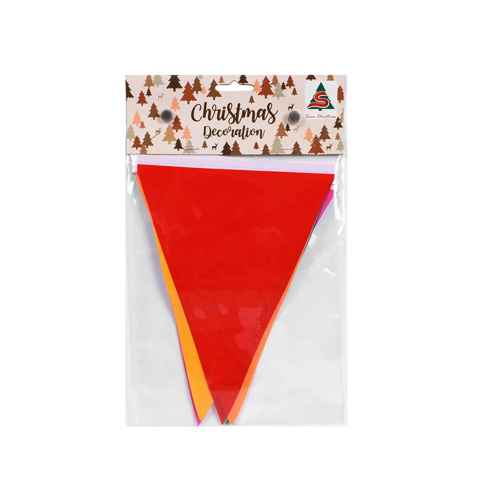 ของตกแต่ง ธงสามเหลี่ยม SIAMXMAS 3 เมตร หลากสี