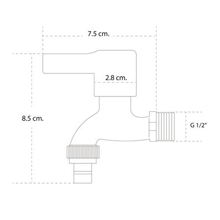ก๊อกล้างพื้น 1 ทาง DONMARK GL-1452_3