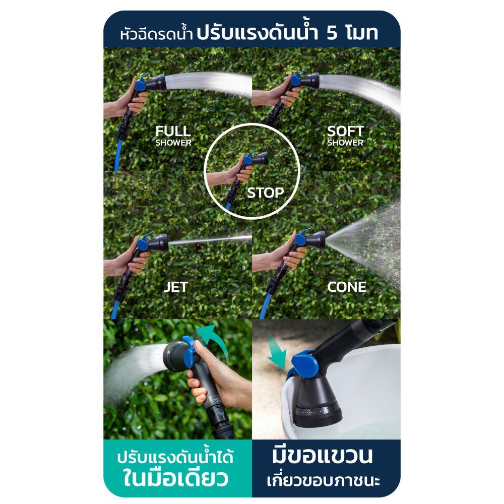 สายยางโรล ATLANTIZ AUTO STEP (11 มม.) 3/8 นิ้ว x 15 ม.