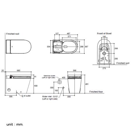 สุขภัณฑ์อัตโนมัติ KOHLER K-28529X-0_4