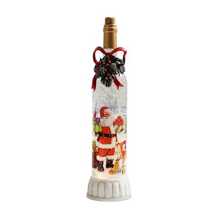 ของตกแต่งกล่องดนตรี SNAZZ SANTA BOTTLE 9.5x37.5 ซม. สีแดง_2