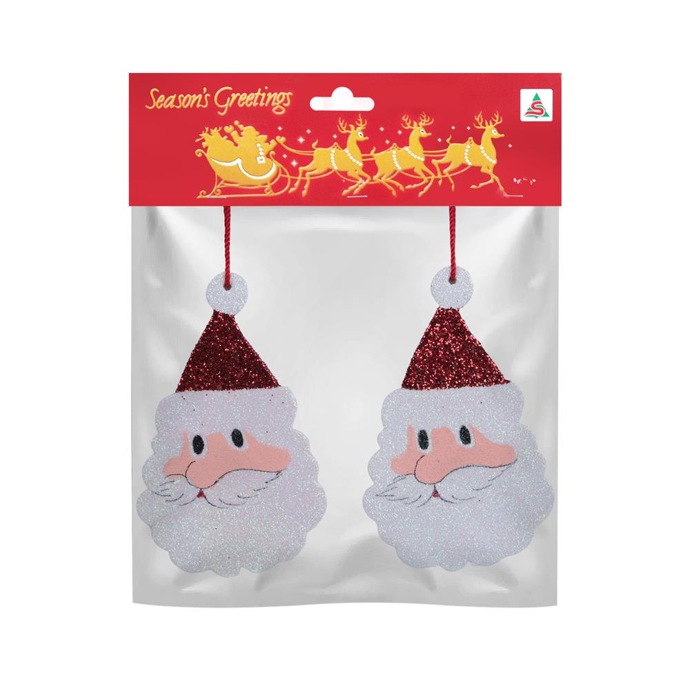 ของตกแต่ง SIAMXMAS SANTA สีขาว (แพ็ก 2 ชิ้น)