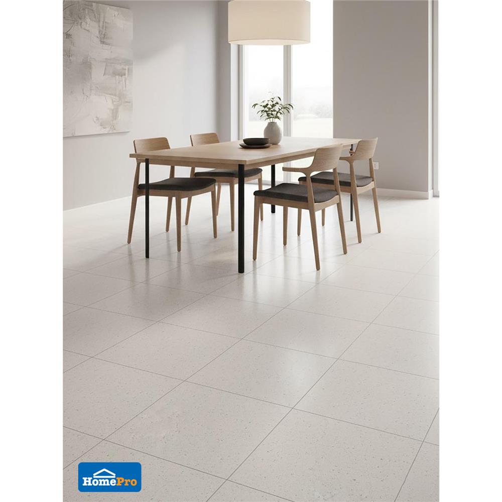 กระเบื้องพื้นพอร์ซเลน 60x60 ซม. COTTO เบเนเวนโต้ ขาว ซาติน PM 1.44 ตร.ม.