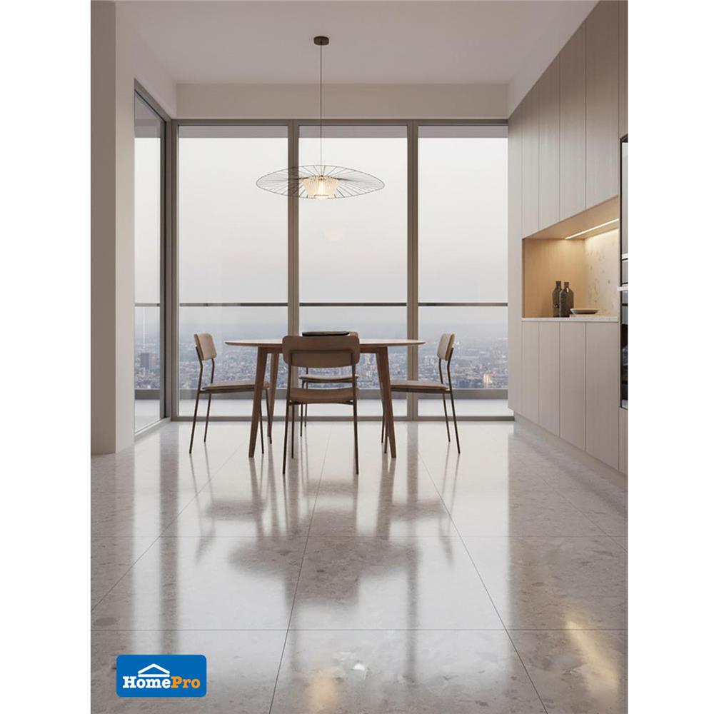 กระเบื้องพื้นพอร์ซเลน 60x60 ซม. COTTO เอลล่า เทา ซาติน PM 1.44 ซม.