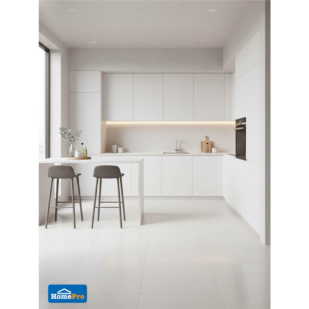 กระเบื้องพื้นพอร์ซเลน 60x60 ซม. COTTO ซาเลอโน ขาว ซาติน PM 1.44 ตร.ม.