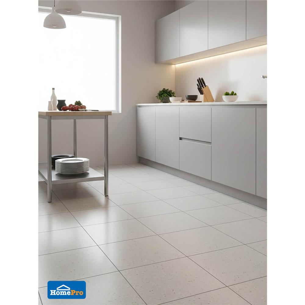 กระเบื้องพื้นพอร์ซเลน 60x60ซม. COTTO เบเนเวนโต้ เทา ซาติน PM 1.44 ตร.ม.