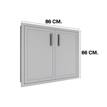 บานซิงค์คู่ MJ SLIM SHAKER 86x66 ซม. สี ELEGANT GREY_3