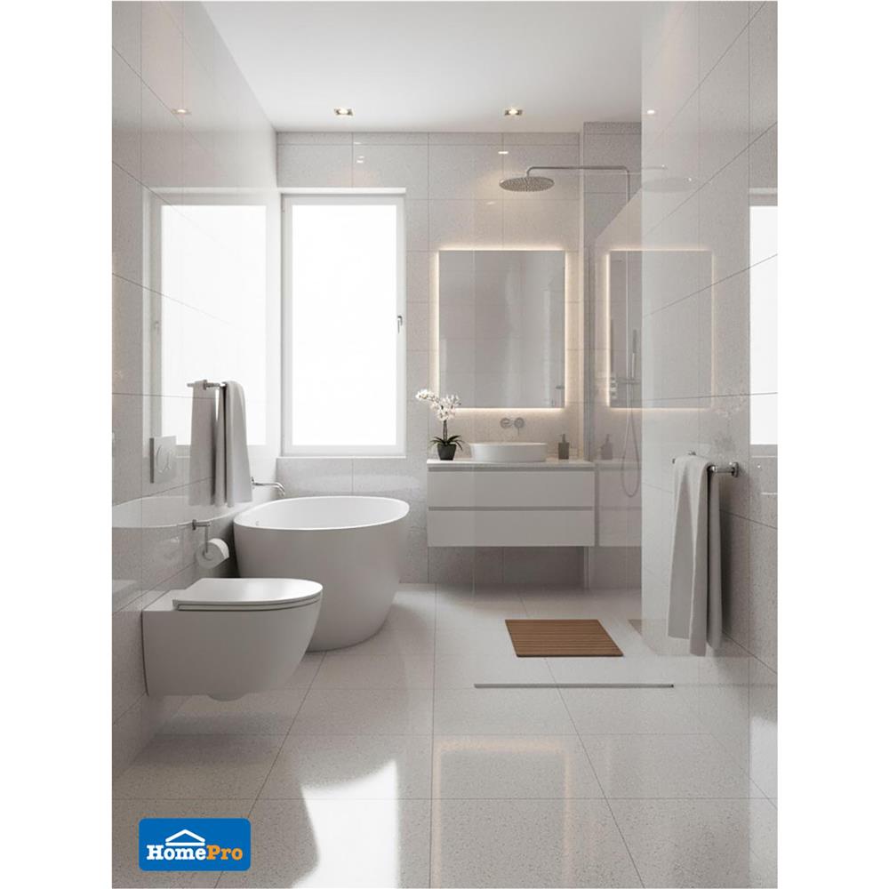 กระเบื้องพื้นพอร์ซเลน 60x60 ซม. COTTO อาเวลลิโน่ เทาอ่อน PM 1.44 ตร.ม.