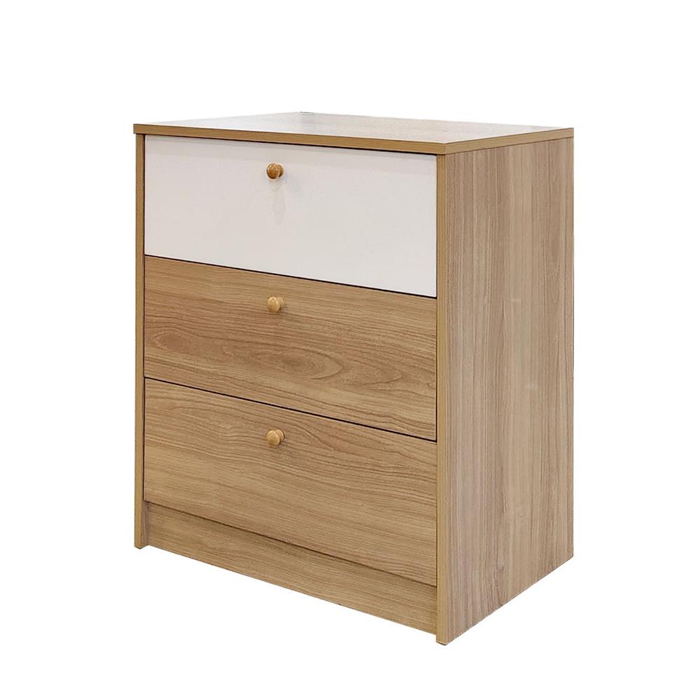 ตู้ลิ้นชัก 3 ลิ้นชัก FURDINI KEPT สี NATURAL OAK/ขาว