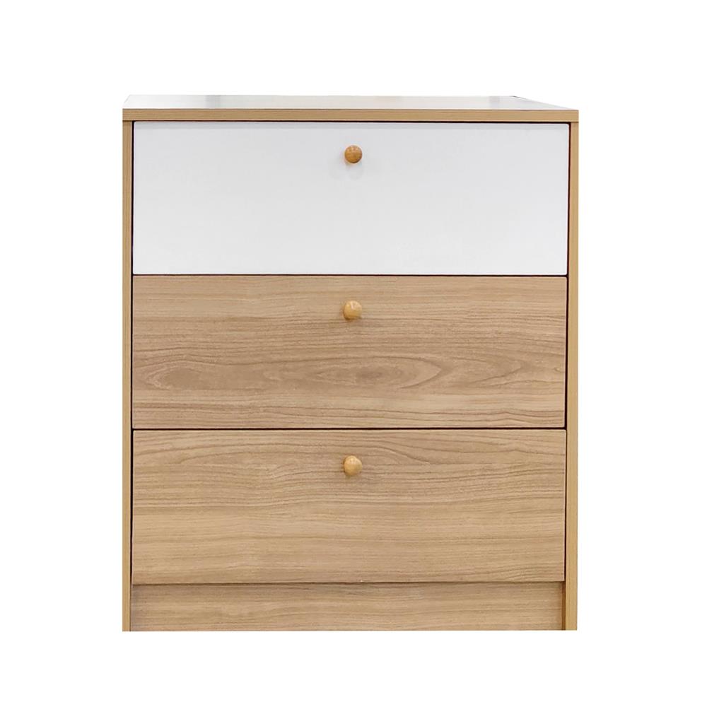 ตู้ลิ้นชัก 3 ลิ้นชัก FURDINI KEPT สี NATURAL OAK/ขาว