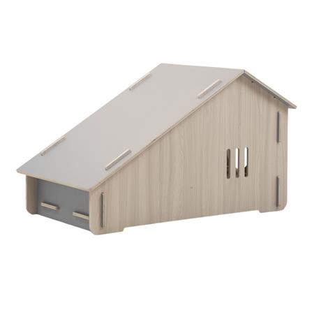 บ้านสัตว์เลี้ยงสโลป DR.CHOICE ROOF SLOPE ELEGANT สีเทา_1