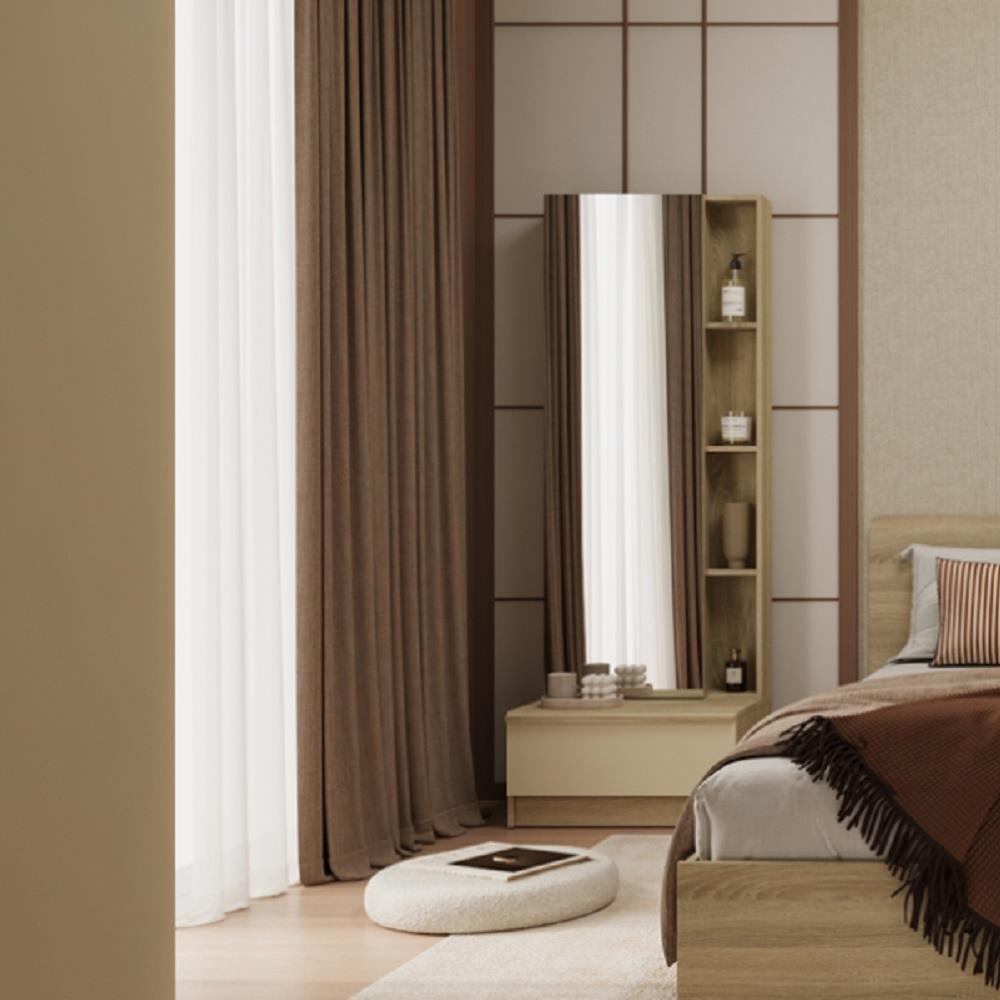 โต๊ะเครื่องแป้งแบบยืน KONCEPT HANNIE 19242530 60 ซม. สีโซลิดโอ๊ค