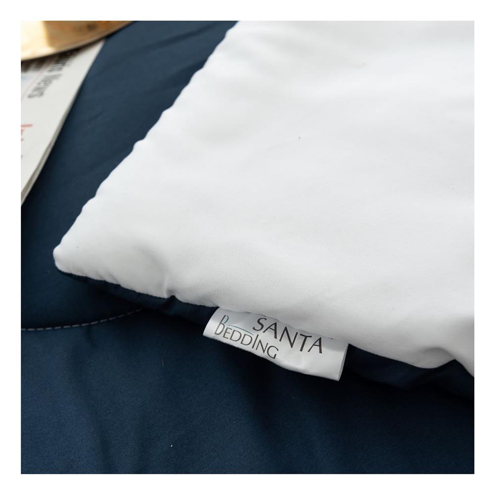 ผ้านวม SANTA BEDDING 70x90 นิ้ว สี WHITE/NAVY BLUE