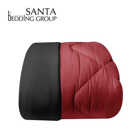 ผ้านวม SANTA BEDDING 70x90 นิ้ว สี BLACK/RED_0