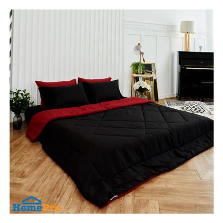 ผ้านวม SANTA BEDDING 70x90 นิ้ว สี BLACK/RED_2