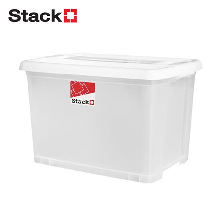 กล่องเก็บของ STACKO BULK 48 ลิตร สีขาว/ใส_0
