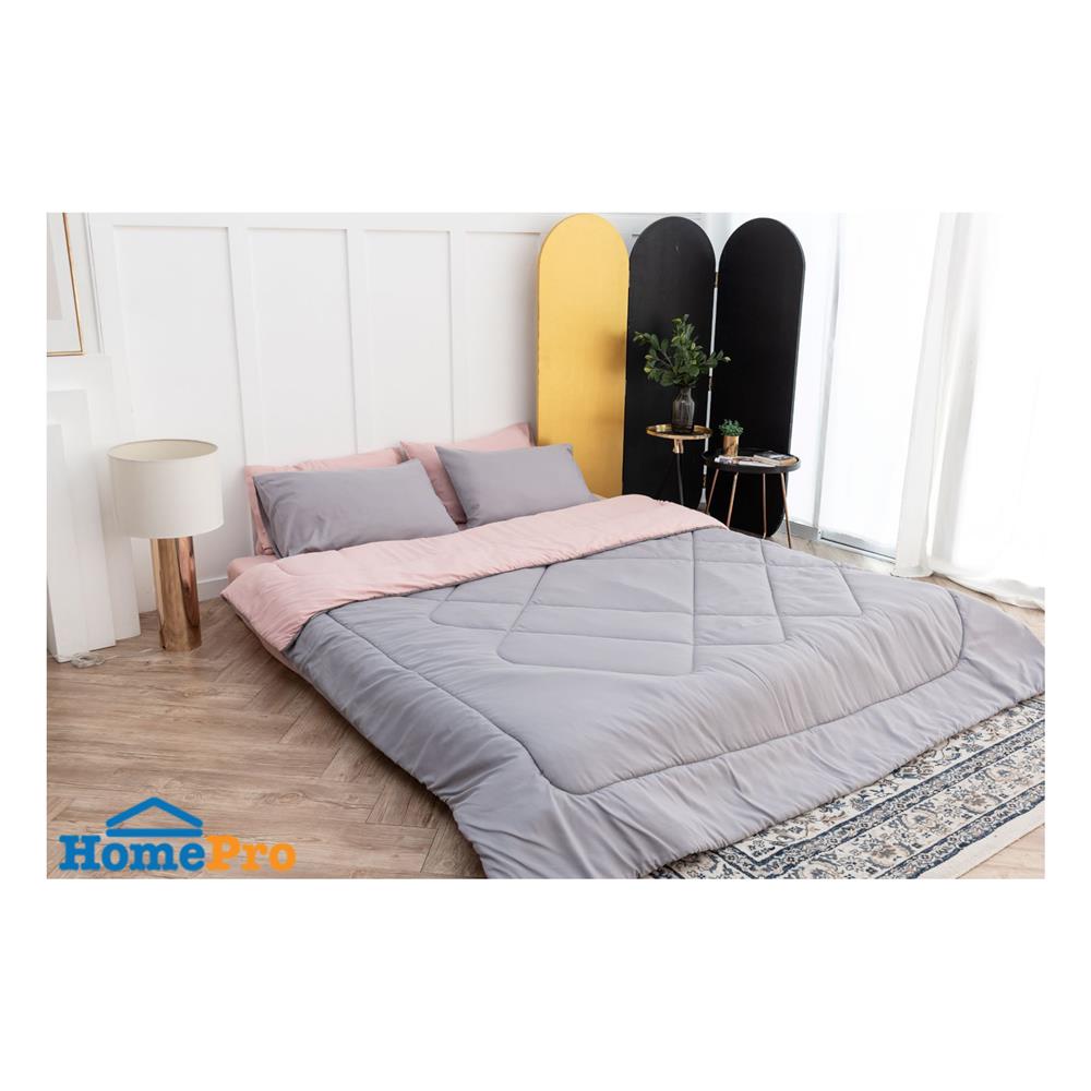 ผ้านวม SANTA BEDDING 100x90 นิ้ว สี GREY/PINK
