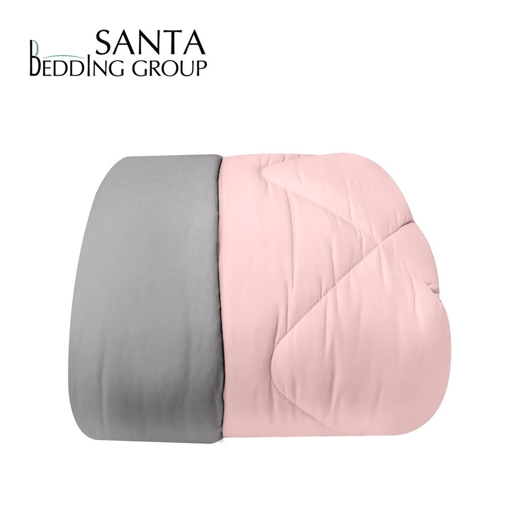 ผ้านวม SANTA BEDDING 70x90 นิ้ว สี GREY/PINK
