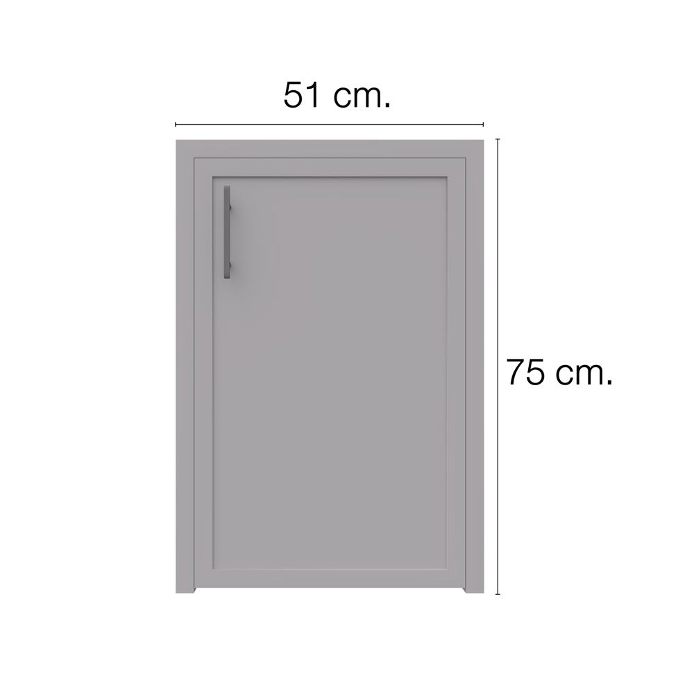 บานถังแก๊ส MJ SLIM SHAKER 51x75 ซม. สี ELEGANT