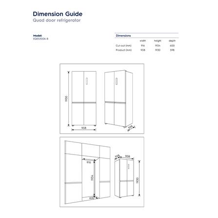 ตู้เย็น MULTI DOOR ELECTROLUX EQE5300A-B 18.4 คิว สีดำ_7