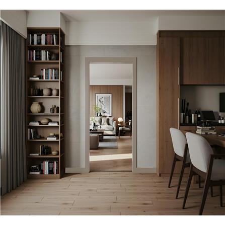 วงกบประตู UPVC MODERNWOOD 90x220 ซม. สีเบจ_3