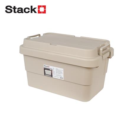 กล่องจัดเก็บท้ายรถ 50 ลิตร STACKO GLAM 60x39x36 ซม. สีเบจ_0