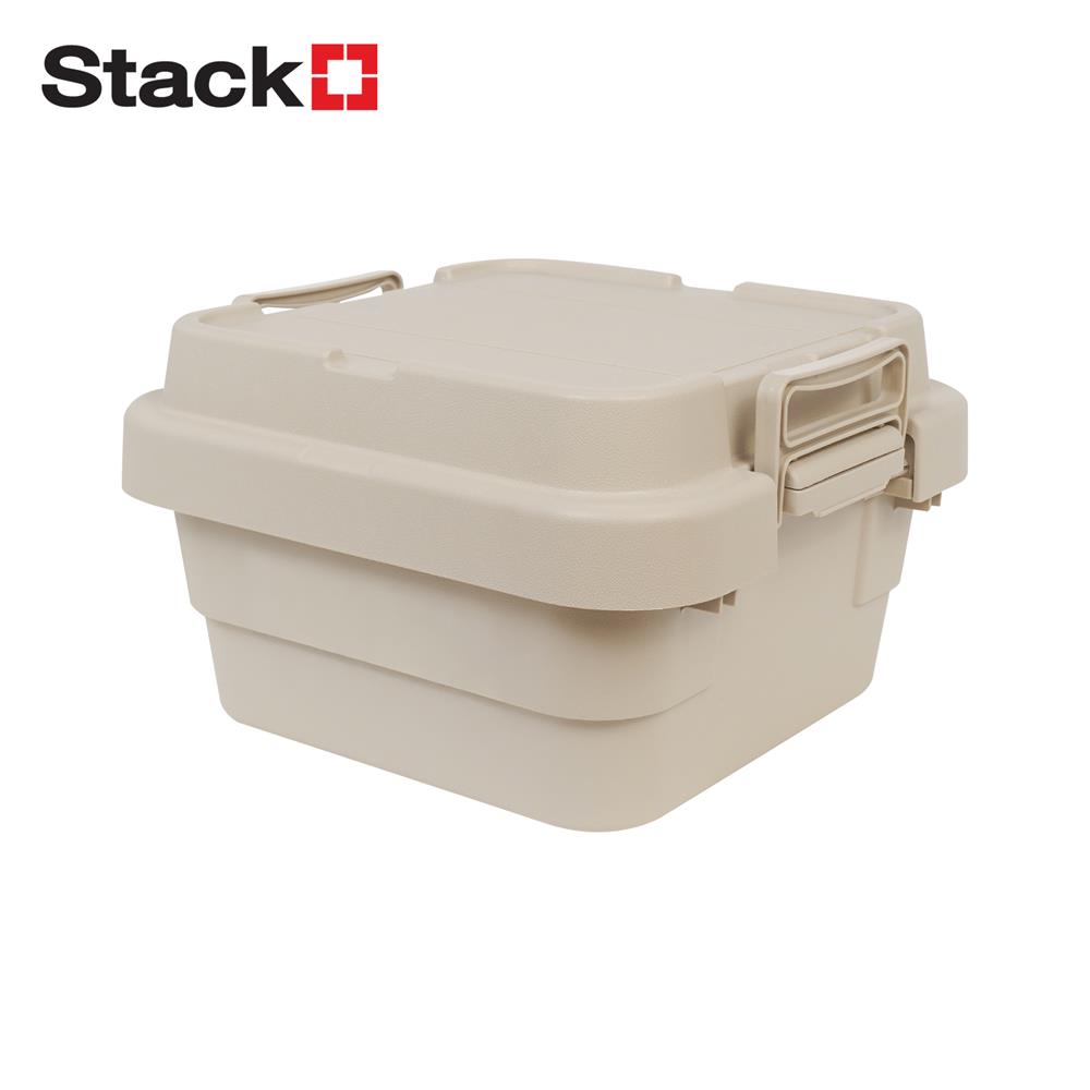 กล่องจัดเก็บท้ายรถ 18 ลิตร STACKO GLAM 39x39.5x24.5 ซม. สีเบจ