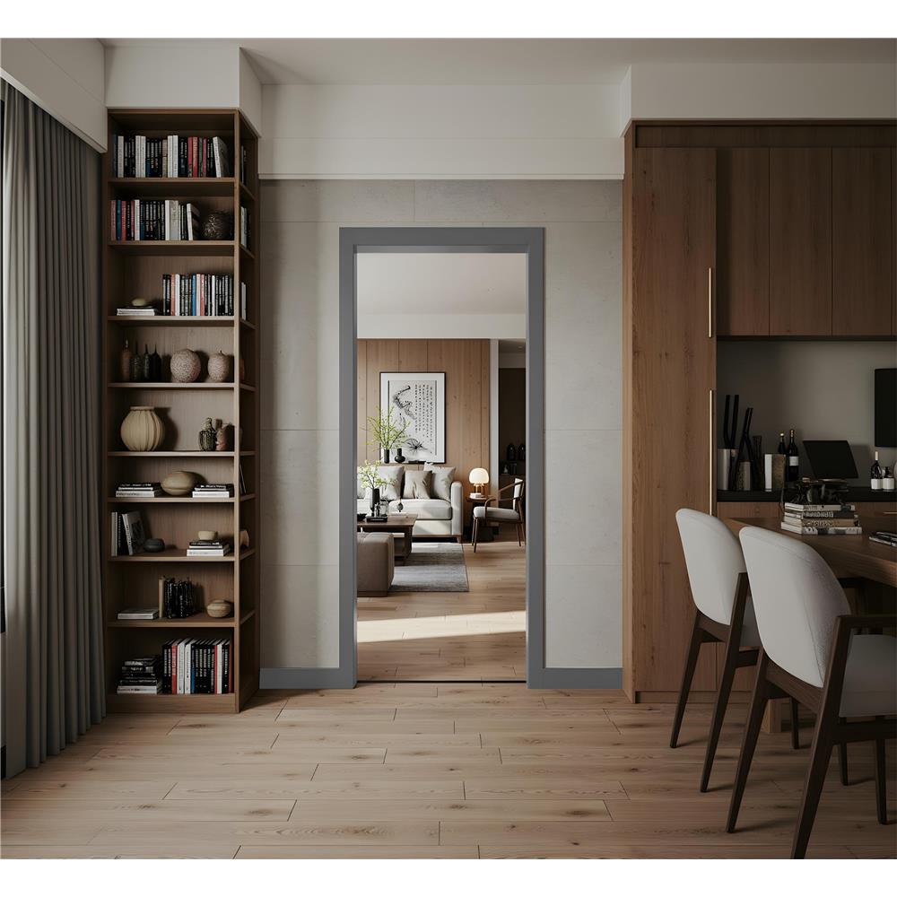 วงกบประตู UPVC MODERNWOOD 90x220 ซม. สีเทา