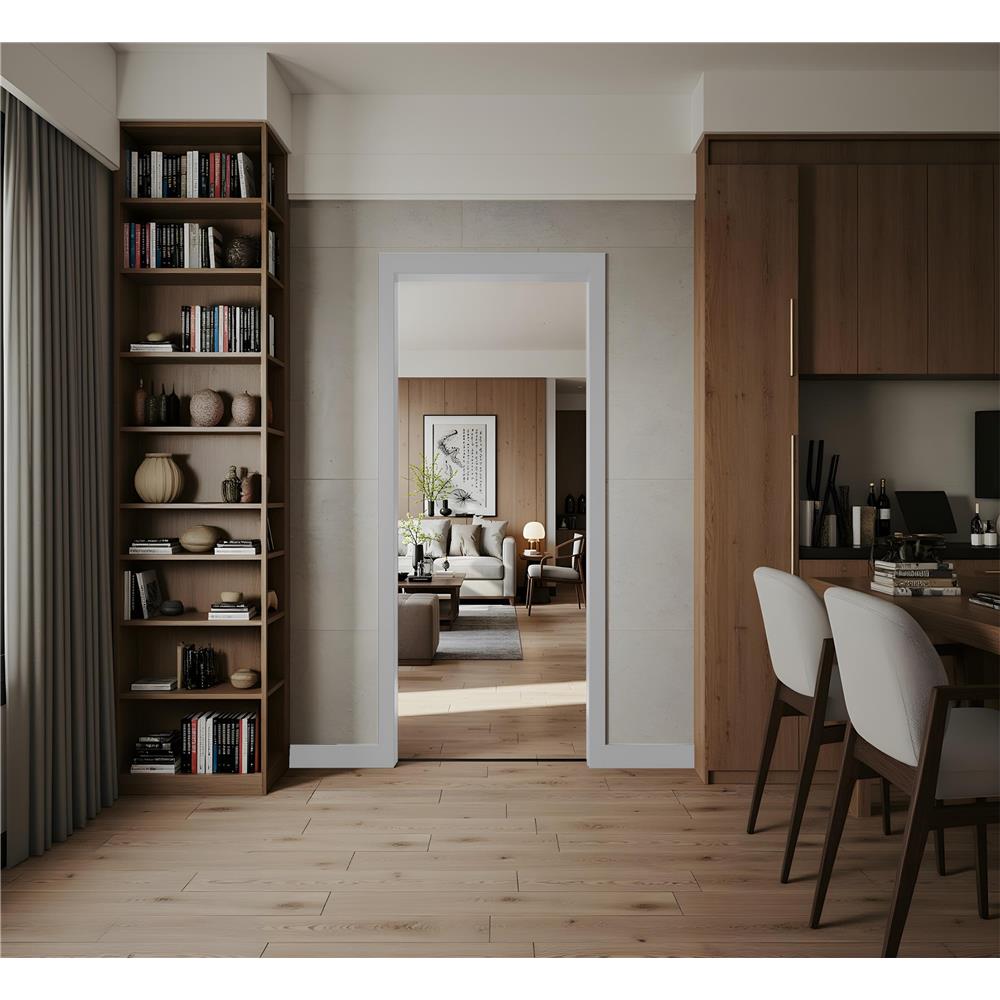 วงกบประตู UPVC MODERNWOOD 90x220 ซม. สีขาว