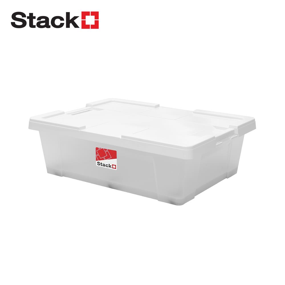 กล่องเก็บของ STACKO MORI SIZE M 50 ลิตร สีขาว/ใส_0