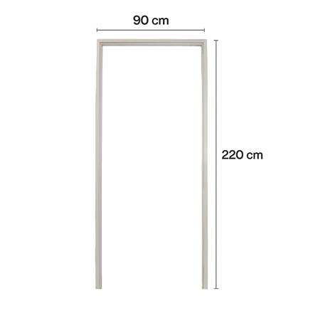 วงกบประตู WPC MODERNWOOD 90x220 ซม. ไม่ทำสี_4