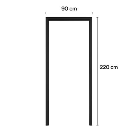วงกบประตู UPVC MODERNWOOD 90x220 ซม. สีโอ๊ค_4