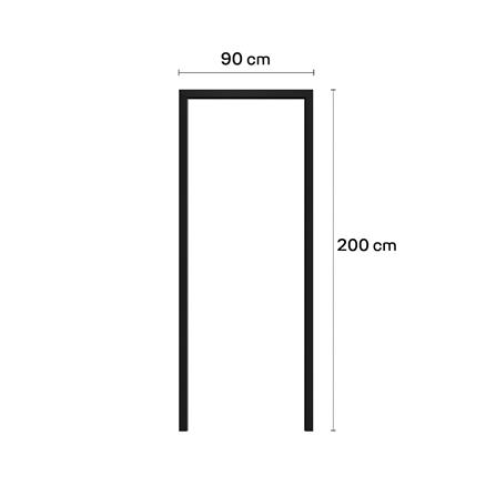 วงกบประตู UPVC MODERNWOOD 90x200 ซม. สีโอ๊ค_4