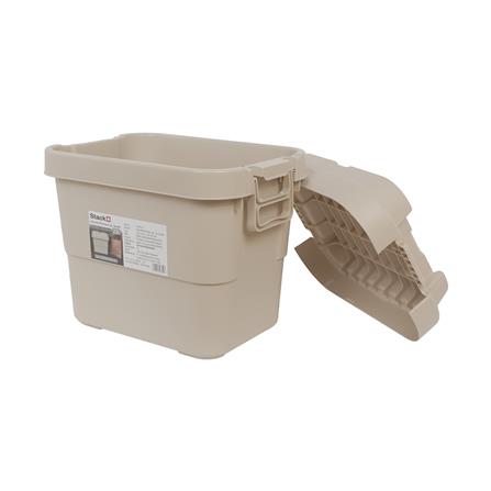 กล่องจัดเก็บท้ายรถ 22 ลิตร STACKO GLAM 39x29.5x36 ซม. สีเบจ_2