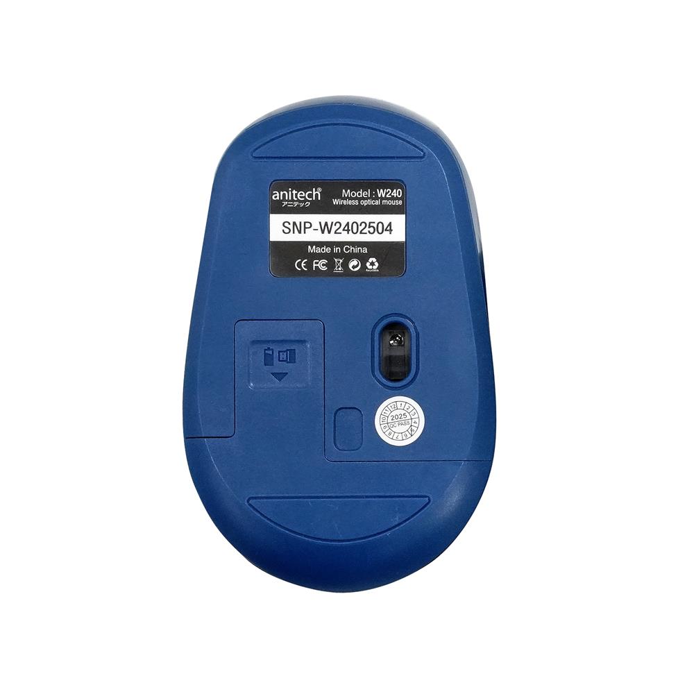 เมาส์ไร้สาย ANITECH SNOOPY W240 สีน้ำเงิน