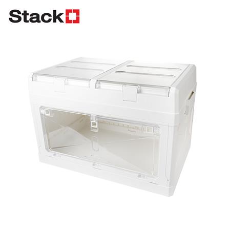 กล่องเก็บของพับได้ STACKO GLAM SIZE M 54x34.5x34.5 ซม. สีขาว_0