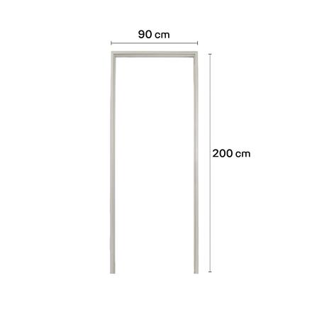 วงกบประตู WPC MODERNWOOD 90x200 ซม. ไม่ทำสี_4