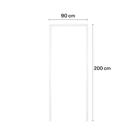 วงกบประตู UPVC MODERNWOOD 90x200 ซม. สีขาว_4