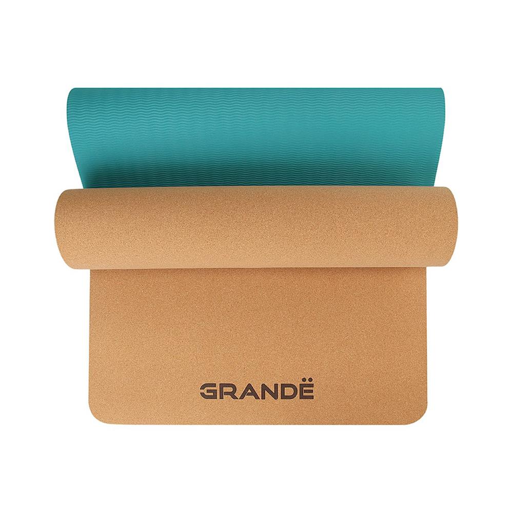 เสื่อโยคะ GRANDE CORK/TPE สีเขียว