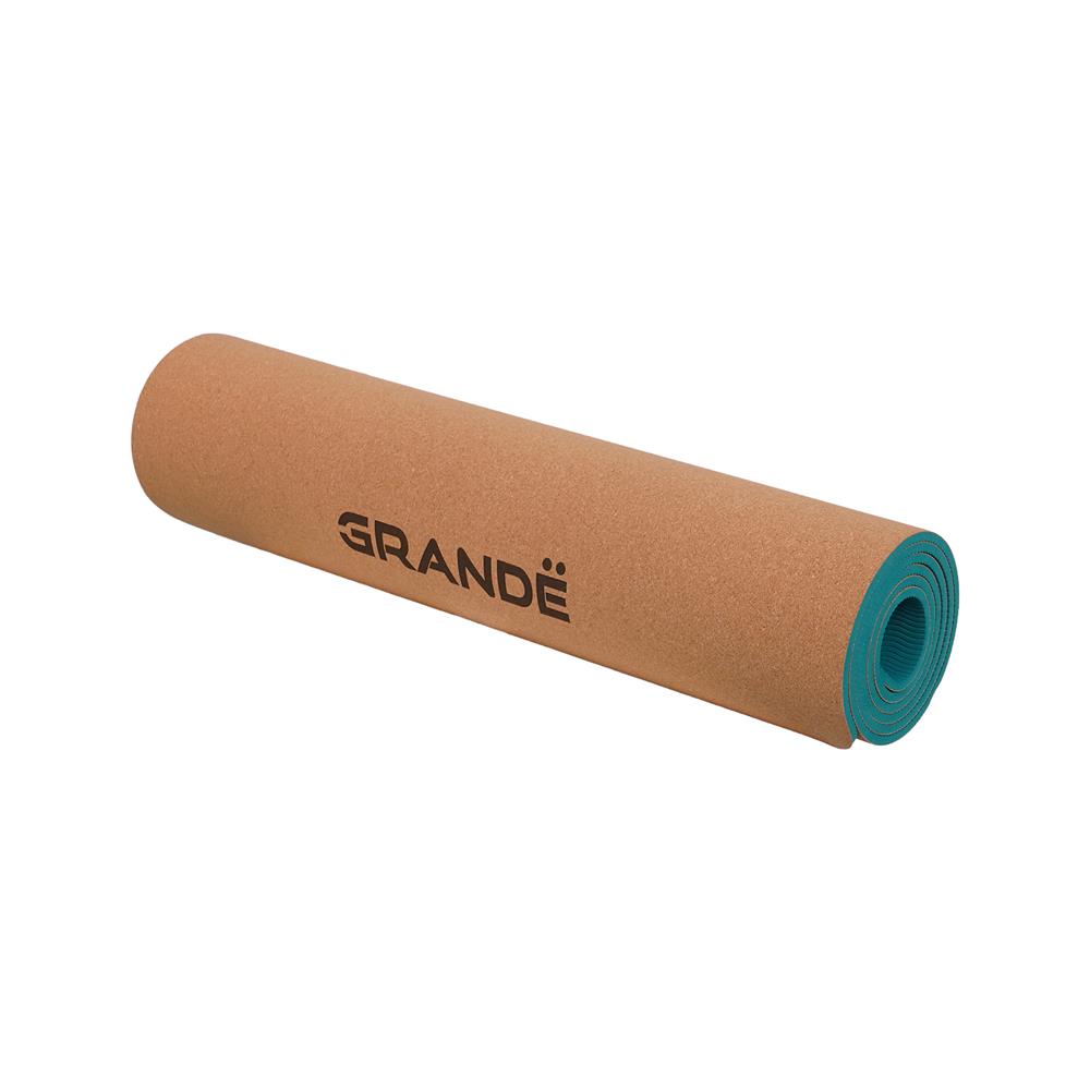 เสื่อโยคะ GRANDE CORK/TPE สีเขียว