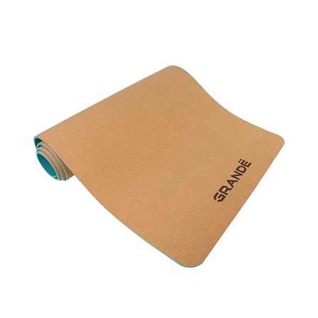 เสื่อโยคะ GRANDE CORK/TPE สีเขียว_3