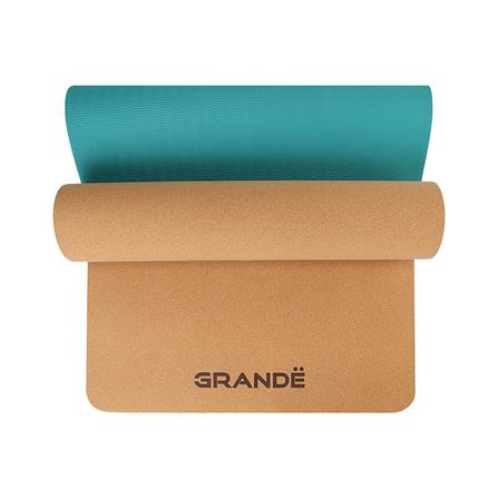 เสื่อโยคะ GRANDE CORK/TPE สีเขียว_4